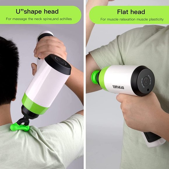 NWT EISTAKAO MASSAGE GUN DEEP TISSUE PERCUSSION MUSCLE MASSAGER 4 Massage Heads - Picture 9 of 10
